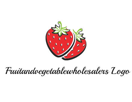 cartoonish strawberries