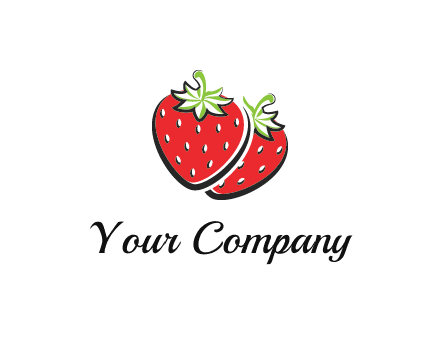 cartoonish strawberries