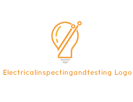 abstract line art light bulb 