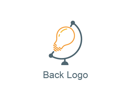 light bulb on globe stand