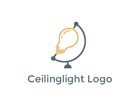 light bulb on globe stand