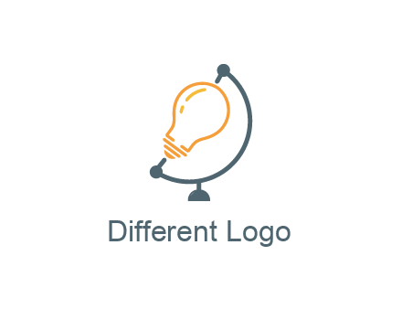 light bulb on globe stand