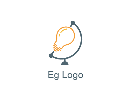 light bulb on globe stand