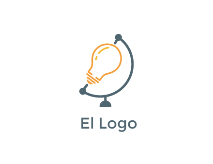 light bulb on globe stand