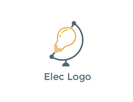 light bulb on globe stand