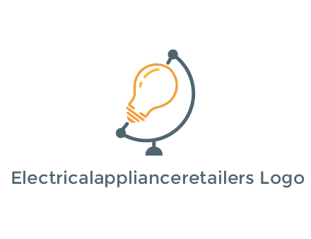 light bulb on globe stand