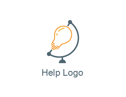 light bulb on globe stand