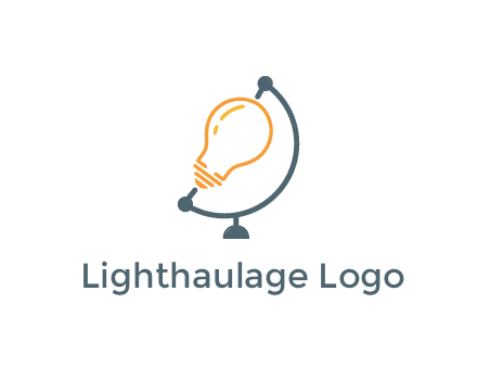light bulb on globe stand