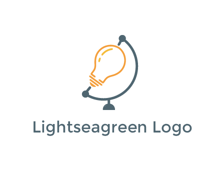 light bulb on globe stand
