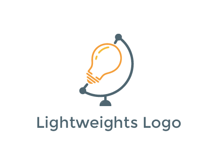 light bulb on globe stand