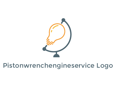 light bulb on globe stand