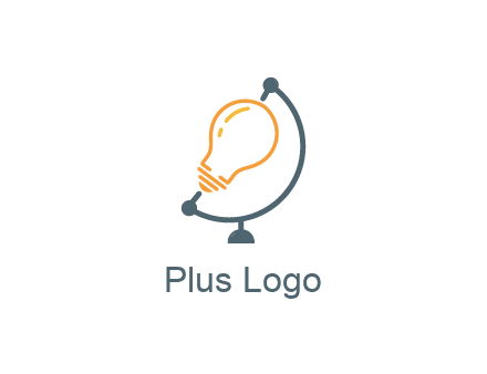 light bulb on globe stand