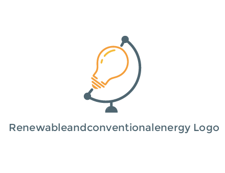 light bulb on globe stand