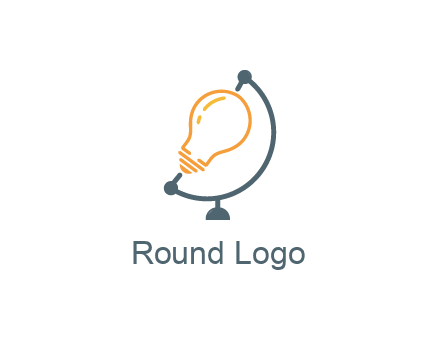 light bulb on globe stand