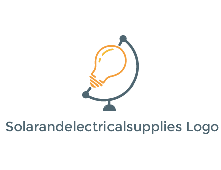 light bulb on globe stand