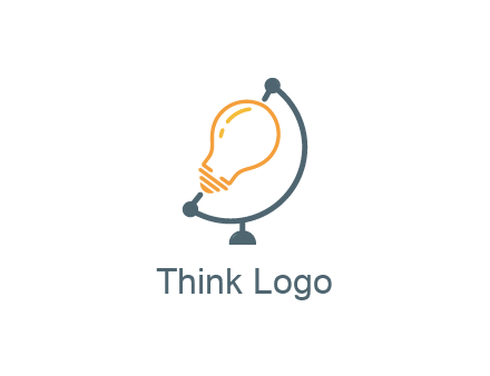 light bulb on globe stand