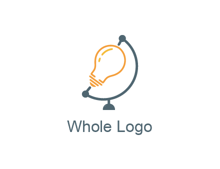 light bulb on globe stand