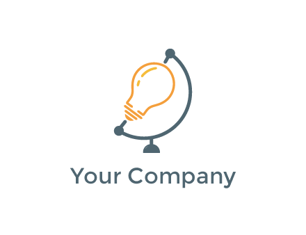 light bulb on globe stand