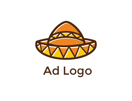 abstract polygonal Mexican hat