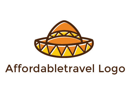 abstract polygonal Mexican hat