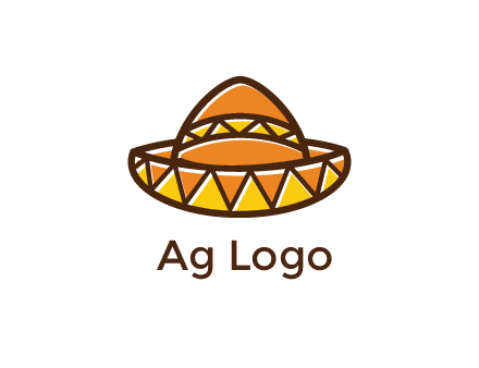 abstract polygonal Mexican hat