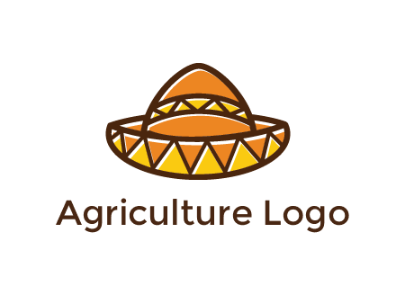 abstract polygonal Mexican hat