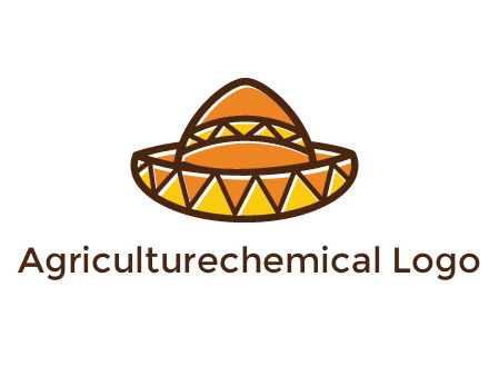 abstract polygonal Mexican hat