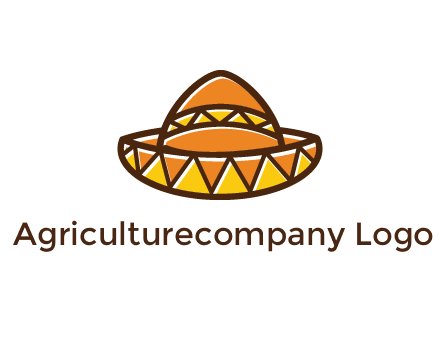 abstract polygonal Mexican hat