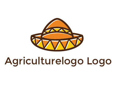 abstract polygonal Mexican hat