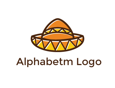 abstract polygonal Mexican hat