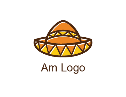abstract polygonal Mexican hat