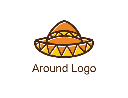 abstract polygonal Mexican hat