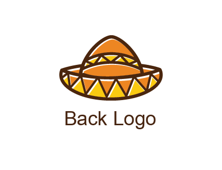 abstract polygonal Mexican hat