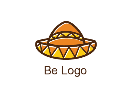 abstract polygonal Mexican hat