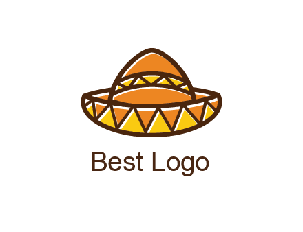abstract polygonal Mexican hat