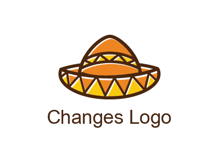 abstract polygonal Mexican hat