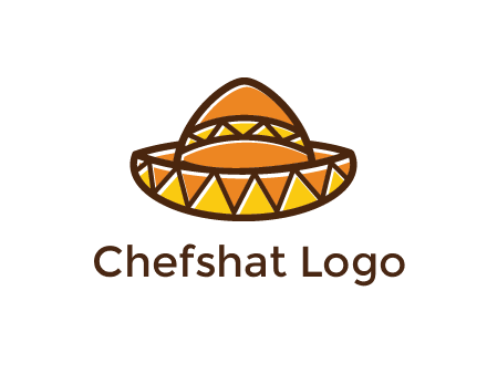 abstract polygonal Mexican hat