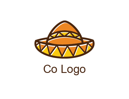 abstract polygonal Mexican hat
