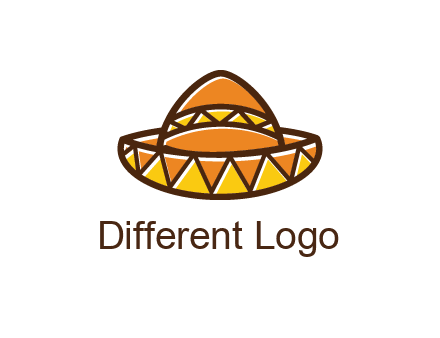 abstract polygonal Mexican hat