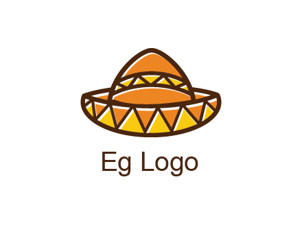 abstract polygonal Mexican hat