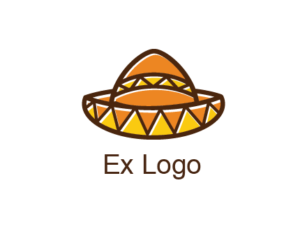 abstract polygonal Mexican hat