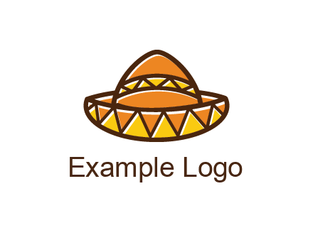 abstract polygonal Mexican hat