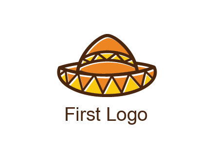 abstract polygonal Mexican hat