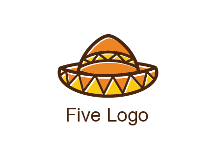 abstract polygonal Mexican hat