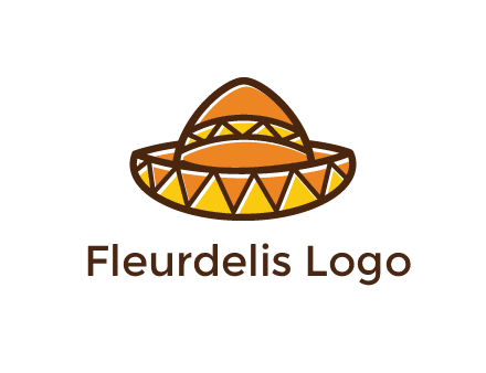 abstract polygonal Mexican hat