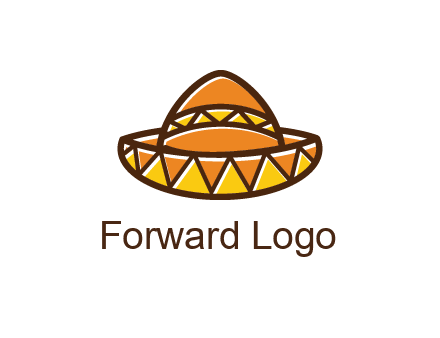 abstract polygonal Mexican hat