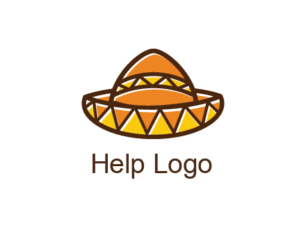 abstract polygonal Mexican hat