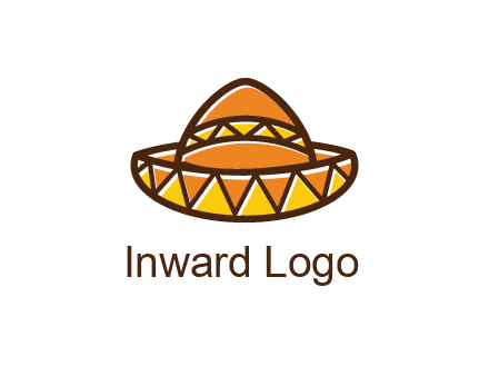 abstract polygonal Mexican hat