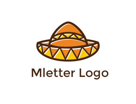 abstract polygonal Mexican hat