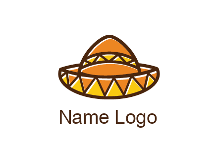 abstract polygonal Mexican hat